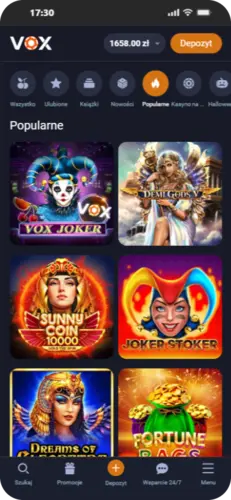 Popularne gry w VOX Casino bonus – automaty online i sloty z jackpotem