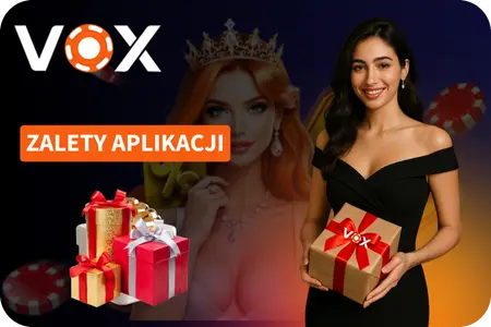 Zalety w aplikacji VOXCasino app z bonusem